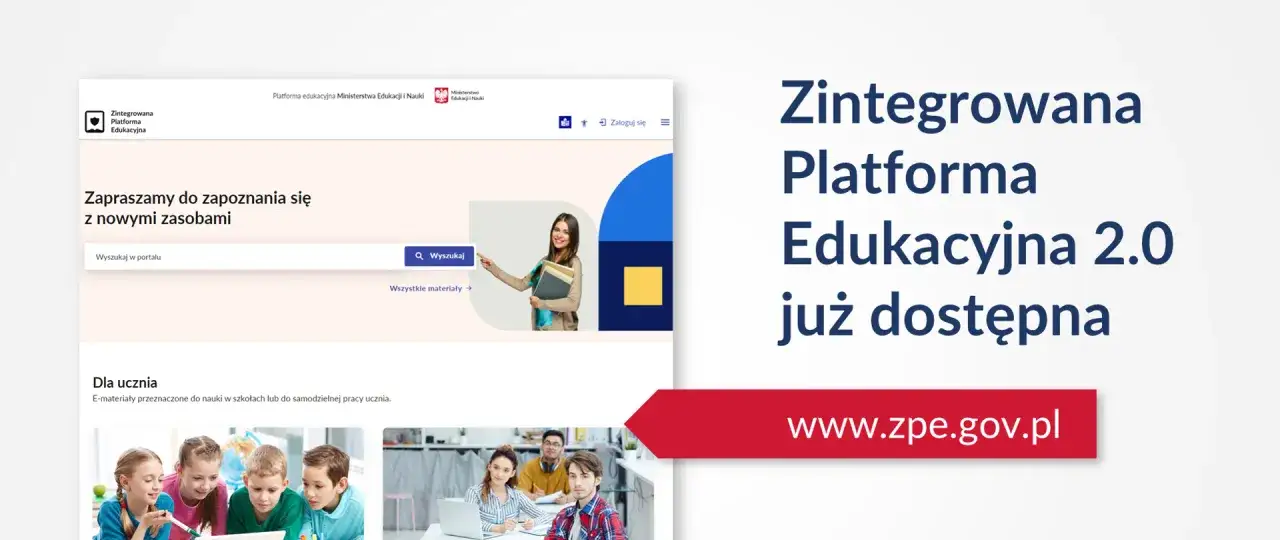 Zintegrowana Platforma Edukacyjna logo i interfejs